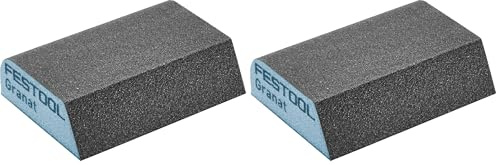 Festool 201084 120 Grit Contoured Abrasive Sanding Blocks 6-Piece, Multi-colour, 3.15 in*3.86 in*4.72 in (Pack of 2)