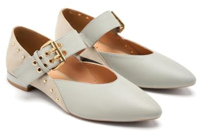 GIOSEPPO Grantham, Scarpe Piatte Mary Jane Donna, Grigio, 40 EU