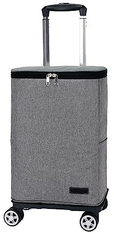 28L Kühlbox auf Rollen mit Picknickwagen - Rollkühltasche für Outdoor-Aktivitäten - Tragbare Kühlbox auf Rollen für Reisen und Camping