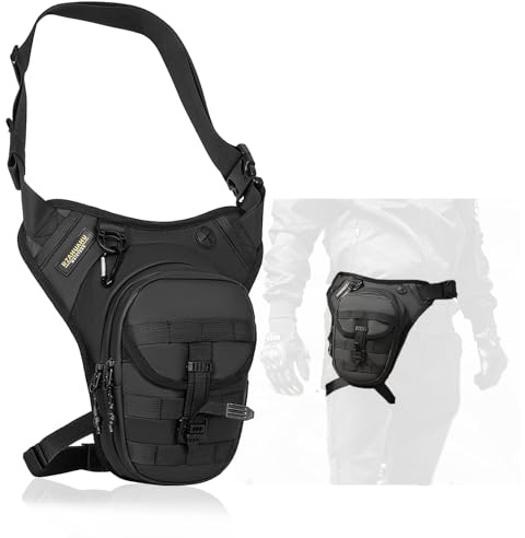 Sacoche de Cuisse Tactique pour Homme et Femme,Style Motard