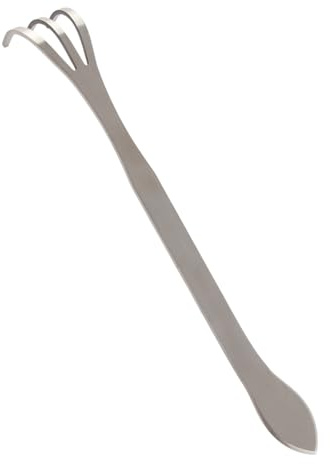 Garden Rake, 26x9x3 24Cm Stainless Steel 3 Prongs Plants Pot Rake Garden Cultivator Soil Farming Tools