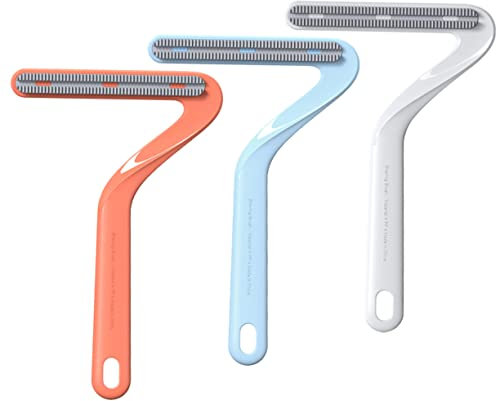 ULTECHNOVO 3pezzi Rasoio Per Rimozione Pelo Animale Pulisci Pelucchi Tappeti Rimuovi Pelo Tessuti Spazzola Cane Durevole e Pratico