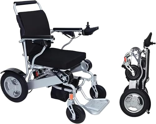 Elektrischer Rollstuhl, 600 W, Doppelmotor, zusammenklappbar, 180 kg, strapazierfähig, 25 kg, ultraleicht, 32 km lange Reichweite