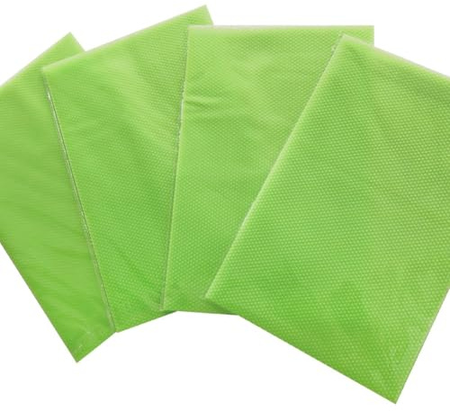 Prettyui 4 Pcs Fridge Liners, Fashion Refrigerator pad Antibacterial antifouling Mildew Moisture Preserving Pad Refrigerator Mats Fridge Base Cushion Placemats Coasters Kitchen Pads (Green)
