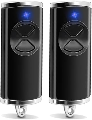 BS Handsender Kompatibel mit HSE2-868-BS, HSE4-868-BS, HS1-868-BS, HS4-868-BS, 2 Kanäle, Rolling Code, mit Batterie, Garagenöffner Ersatz-Fernbedienung Remote Control (2pcs)