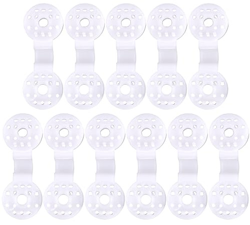 Toddmomy Lot de 50 Pinces De Fixation Robustes en Plastique Blanc pour Toile D’ombrage, Filet Pare-Soleil Et Tente De Serrage, Clips Polyvalents Légers Et Solide pour Usage Agricole Et Extérieur