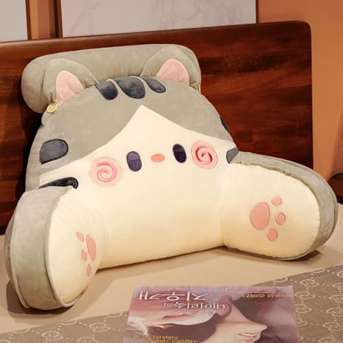 Lesekissen, weiches Plüsch-Rückenstützkissen, Bett, niedliches Tier-Lesekissen für Kinder und Erwachsene, multifunktionale Rückenlehnenkissen für Sofa, Gaming, Fernsehen, entspannende Geschenke (Stil