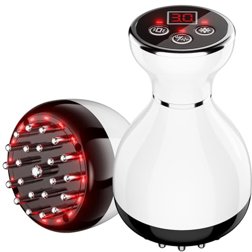 Lymphatic Drainage Massager - Anti Cellulite Massage Tool & Body Sculpting Machine with 30-Level Microcurrent, Light Heat & Vibration for Legs Arms & Belly Body Helps Reduce Stretch Marks & Cellulite