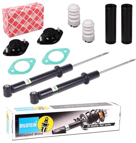 2x Bilstein B4 Stossdämpfer Febi Domlager hinten | 19-103150 + 21091 + 915002 Kompatibel mit 3 Cabriolet (E46)