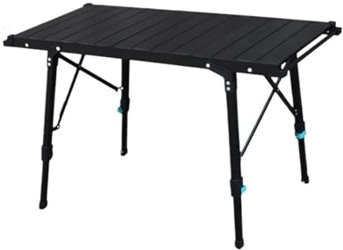 ZYAGH Campingtisch Klappbarer Multifunktionstisch Komplettset Rollkohlebecken Verstellbar(ITG Table only)