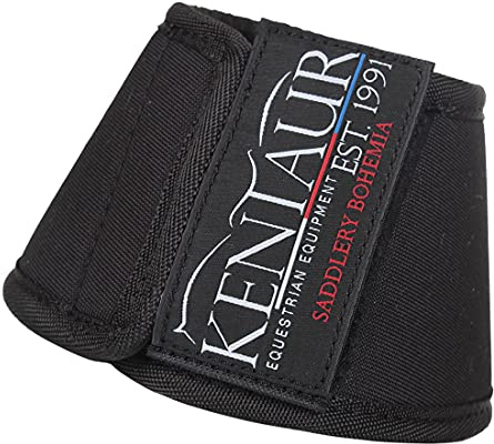 KenTaur Hufglocken, Springglocken mit doppeltem, strapazierfähigen Neopren und YKK Klettverschluss, Größe:L, Farbe:schwarz