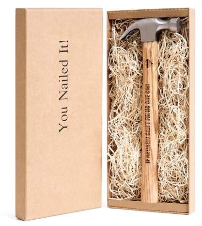 Personalised Claw Hammer Tool - Unique Birthday Gift for Dad Engraved Hammer with Gift Box Gifts from Daughter Grandad Papa Grandpa Step Daddy Valentines Tool