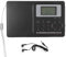 Portable Radio Receiver, CS‑106 Full Band Radio,FM AM SW MW LW TV Transistor Radio,Pocket Mini Radio with Digital Clock Earphone