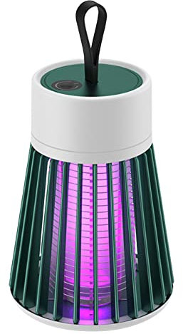 Kavolet Lampe anti-moustique à LED électronique, Lampe moustique interieur,Attrape mouche electrique,Tueur à mouches portable sans odeur avec ficelle de transport pour chambre à coucher bureau camping