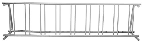 VEVOR Support à Vélo, 9 Vélos Porte-vélos au Sol 283,5 cm de Longueur, Support de Rangement de Bicyclettes d'Un Seul Côté, Grille Tout en Acier, Range Vélo Sol pour Garages, Rues, Cours, Intérieur