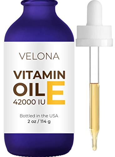 Vitamin E Oil - 2 oz | 42,000 IU | 100% Pure & Natural | for Face, Hair, Body, Skin Care, Stretch Marks, Nails, Cuticles, Scars | Food & Cosmetic Grade | Moisturizing Hexane Free…