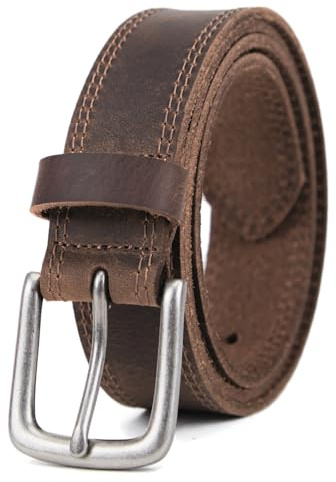 VATAN Men's Full Grain Leather Casual Every Day Jean Belt Handmade (35mm)