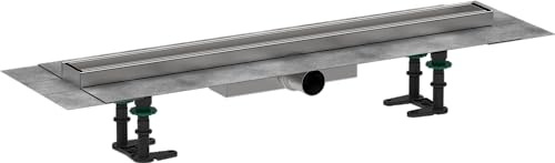 hansgrohe 56165000 RainDrain Compact Duschrinne 700 befliesbar für Flache Installation Komplettset