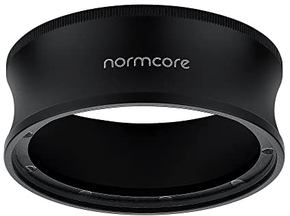 Normcore, Embudo dosificador magnético de 54 mm V2, anillo dosificador de café expreso, aluminio anodizado de 28 mm con 9 imanes de neodimio para portafiltro Breville de 54 mm, Negro