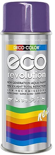 Fahrzeugteile Hoffmann Deco Color ECO Lackspray glänzend oder matt 400ml nach RAL freie Farbauswahl (1 Dose ECO RAL 4005 Violett Glanz)
