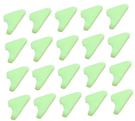 Kisangel 20piezas Hebilla De Cuerda Recordatorio De Hebilla Ajustador De Cuerda Fluorescente para Tienda De Campaña