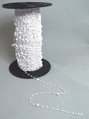 Generisch 20 Clips Verbindungskette für Lamellen mit Beschwerung weiß 127 mm
