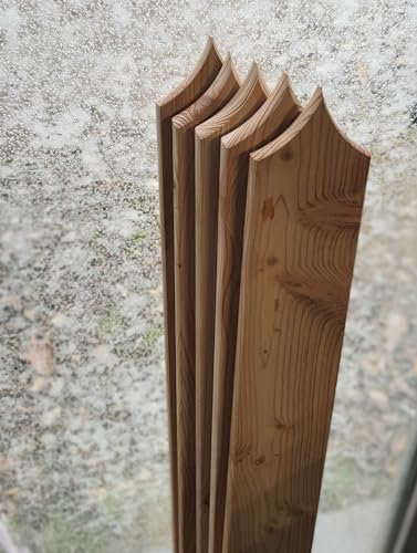 Generic Zaunlatte 9x2x160 Sibirische Lärche 15szt Form D
