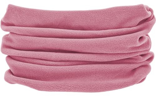 alles-meine.de GmbH Multifunktionstuch - Fleece - rosa - helles pink - UNIVERSAL Größe - Schlauchschal/Mütze/Piratentuch/Halstuch - für Baby/Kinder/Erwachsene - Loop Ki..