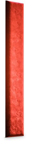 Muralo - Cuscino da parete in velluto, per camera da letto, soggiorno, letto, lettino, testiera lombare, moderno di lusso, imbottito Magic Velvet (rosso, 100 cm x 20 cm)