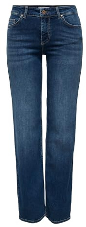 ONLY Women's Onlblush Mid Straight DNM Rea12187 Noos Jeans