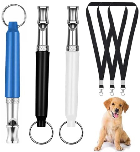 NHQZ 3 Stück Hundepfeife Rütter Rückruf,Lautlose Hundepfeife Hochfrequenz Lautlos,Erziehungshilfen für Hunde Pfeifen,Hundetraining Hundepfeifen,Hilfsmittel Pfeife Hund Rückruf,Hundepfeife rückruf