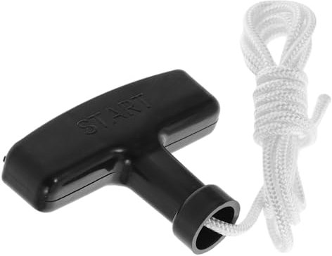 JUMPLAWN 2 Sets Universal Lawn Mower Starter Pull Rope 4mm Diameter 1.2m Long Cord and Handle Replacement for Chainsaws, Hedge Trimmers, and Grass Cutters