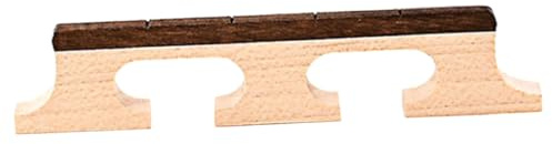 NULYLU Banjo Brücke für 4-saitiges Banjo 3 Füße Einfach Austauschbares Ersatzteil für Musikinstrumente