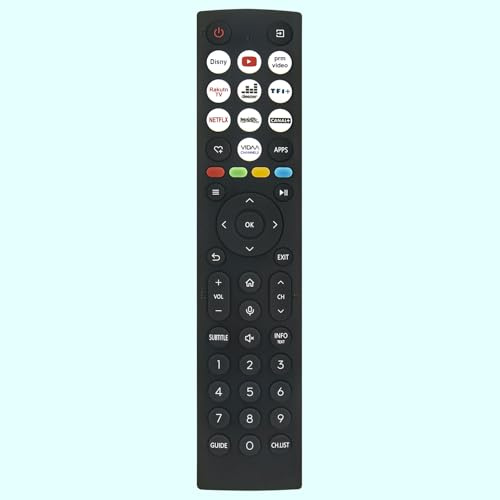 Ersättande röstfjärrkontroll ERF2AC36, passar till Hisense QLED Smart TV 32A5NQ 32A59NQ 40A5NQ 40A59NQ 58A6N 32A59NQ 100E7NQ