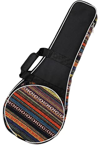 SWOOMEY Rucksack für Mandoline Praktische Instrumententasche Mandolinen aus Oxford Gewebe Gepolstert im Nationalstil mit Griff und Verstellbaren Schultergurten zum Reisen und Sicheren