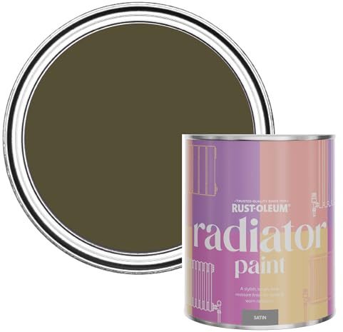 Rust-Oleum Heat-Resistant Radiator Paint in Satin Finish - Greencroft 750ml