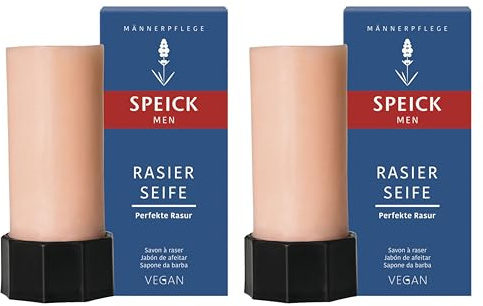 Speick Shaving Soap Stick 50g (Pack of 2), Shaving Stick For men, Normal And Sensitive Skin, Shaving Soap For Men