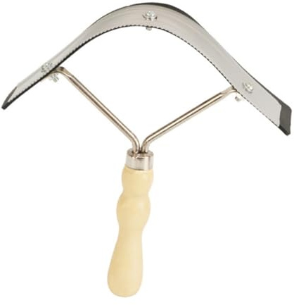 HOLIDYOYO Pferdehaarkamm Edelstahl mit Holzgriff Rostfreie Viehreinigungsbürste für Pferde und Rinder Ergonomisches Pflegewerkzeug für Nutztiere