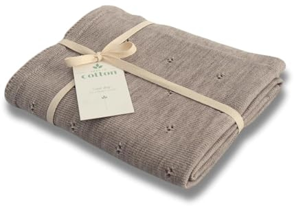 Just in Cotton Babydecke Merinowolle 75x100cm Premium Baby Decke