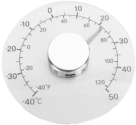 Termometro da esterno da ‑40℃ a 50℃ Termometro da esterno sensibile ad alta precisione con quadrante grande e audace per porte-finestre per interni ed esterni