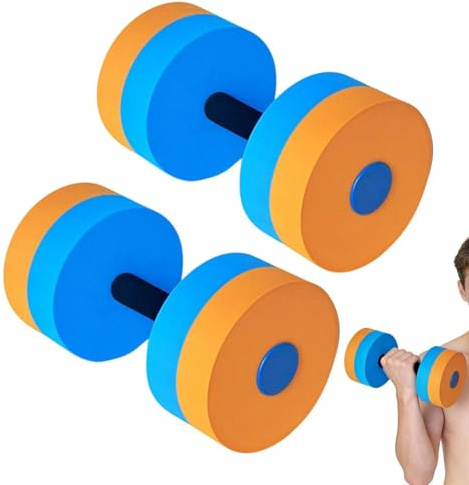 Mancuernas De Agua - Pesas De Agua Ligeras De Espuma EVA | Mancuernas Para Piscina Acuática Para Natación, Entrenamiento Aeróbico, Adultos, Personas Mayores, Principiantes