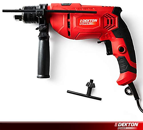 Dekton Power 670010 500W Impact Hammer dril Drill, 500 W, 240 V, Black/Red, one size