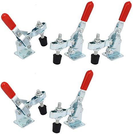 Aexit 100Kg Holding Clamps Capacity 65 Degree Handle Open Vertical Toggle Clamps Toggle Clamps GH-102B 5pcs