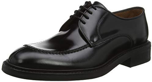 Lottusse L6711 Zapatos de Cordones Derby, Hombre, Negro (Jocker P. Negro Jocker P. Negro), 45.5 EU (11 UK)