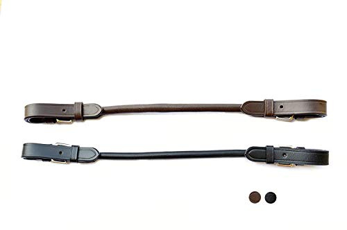 SIE EQUESTRIAN Gerollte Balanciergurte aus Leder mit Schnallen