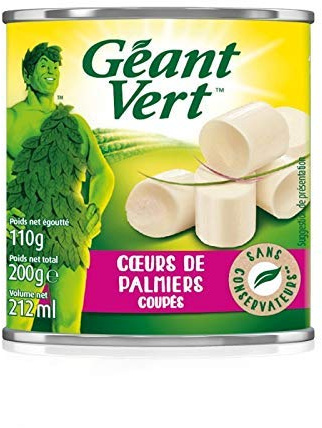 Giant Green - Hearts Cut from Palm Tree 110g - Pack of 2