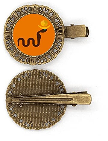 Antikes Ägypten Abstraktes Kobras-Muster Haarnadel Haarschmuck Brosche Haarklammer Barrette