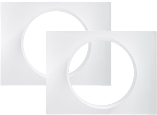 Vent Systems Ø150 mm Lüftungskanal Flansch – 2 Stück –Kanalverbinder Platte aus Kunststoff für Rohr – Luftkanal Adapter für Heizung, Kühlung, Abluft & HVAC Systeme – für Innenräume