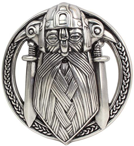 BELTINGER Gürtelschnalle Wikinger 4,0 cm | Buckle Wechselschließe Gürtelschließe 40mm Massiv | LARP- und Mittelalter-Outfit
