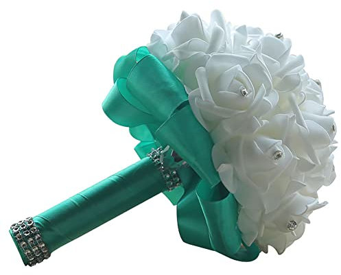 Matrimonio Fiori Della Holding, Bouquet Sposa Bouquet Di Strass Scintillanti Damigella D'onore Del Fiore Fiori Della Seta Artificiale Fiori Di Seta Da Sposa Sposa Che Tiene Fiori Per Matrimonio